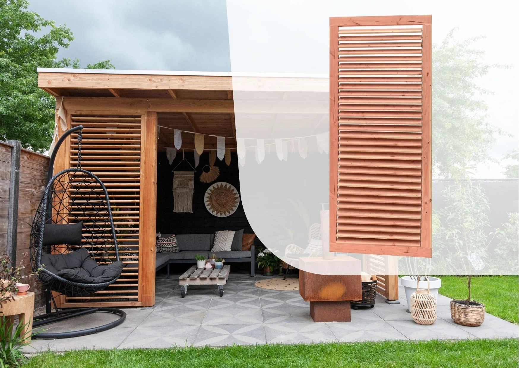 Douglas Shutter Scherm Excellent Onbehandeld 89 x 224 cm - Afbeelding 6